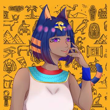 Ankha from animal crossing