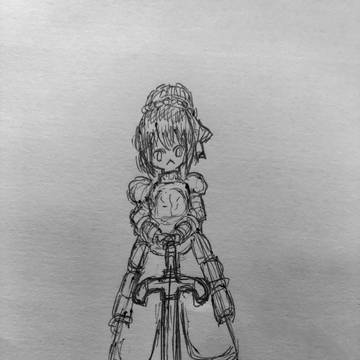 ボールペン一発描き①