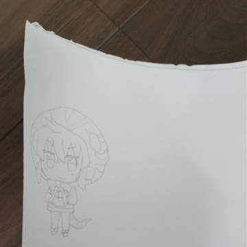 タンブラーに入れるツチノコ下書き