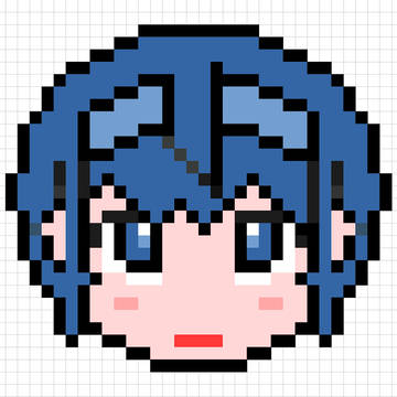 【エクセル方眼紙】すずきつづみ【ドット絵もどき】