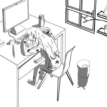 美少女就是要比细胞人难画
