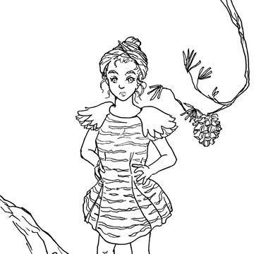 やんばるの動物擬人化ぬりえ