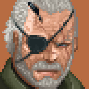 アウターヘブンのBIGBOSS【メタルギア／ドット絵】