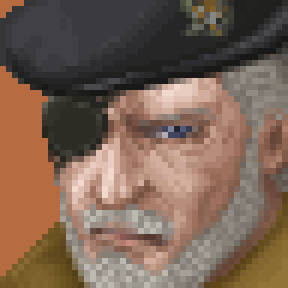 FOXHOUND総司令官 BIGBOSS【メタルギア／ドット絵】
