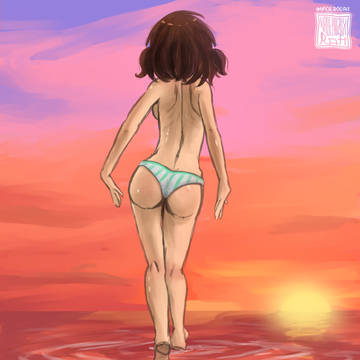 Watching the sunset!