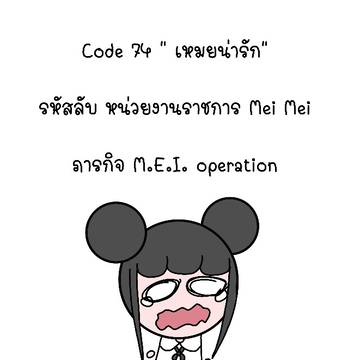 Code 74 " เหมยน่ารัก"
รหัสลับ