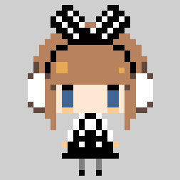 回るドット絵