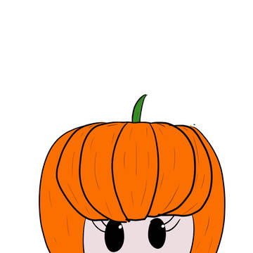Girl with pumpkin hair