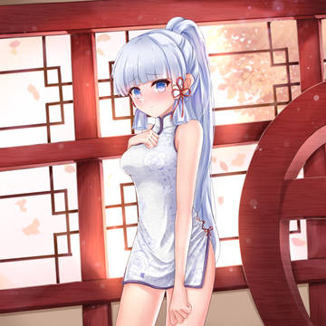 神里綾華のチャイナドレス