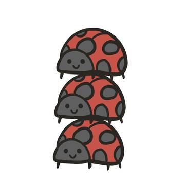 ナナホシテントウ三連