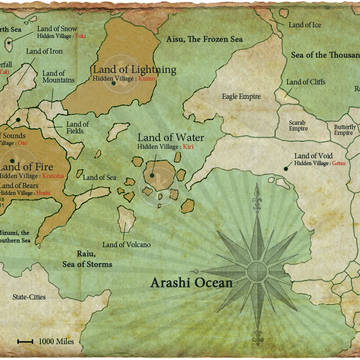 Naruto World Map