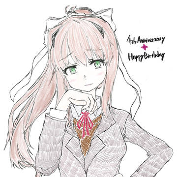 DDLC4周年記念+モニカちゃん誕生日記念