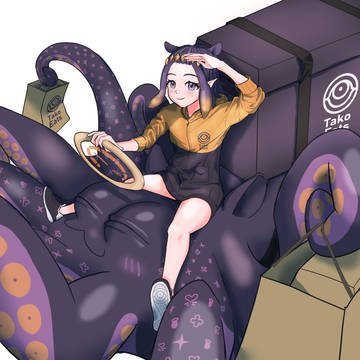 TakoEats delivery with Takodachi