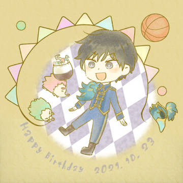 伊月誕生日絵と、誕生日に関係無いフラミンゴネタ１