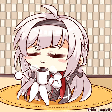 マインツと熱々コーヒー☕