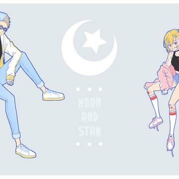 moon and star