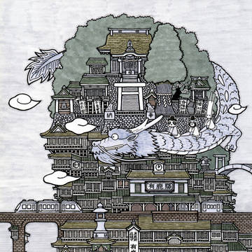 有鹿神社之図