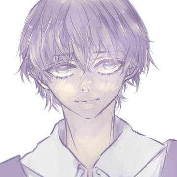 男子上色练习。