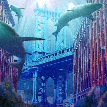 海の中の橋