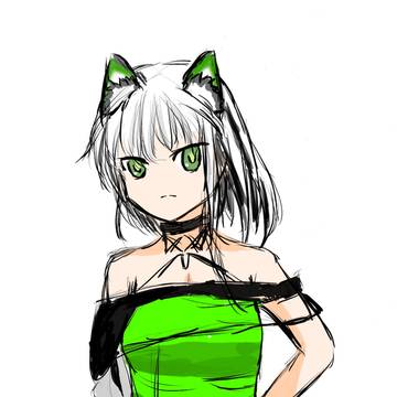 お絵描き練習一日目「ケルシー」