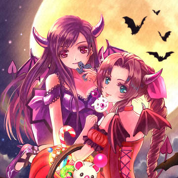 ハロウィン　エアリスとティファ