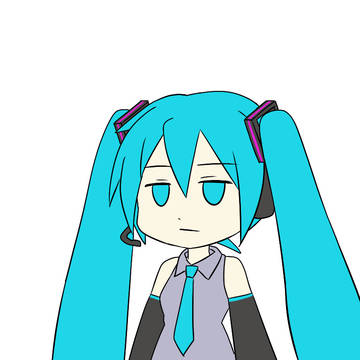 光るミクさん