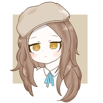 ベレー帽の女の子