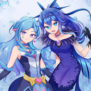 ブルーメイデンちゃんとスプリンガールちゃん