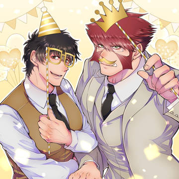 【新刊】『Glittering pair color』ｲﾗｽﾄ本