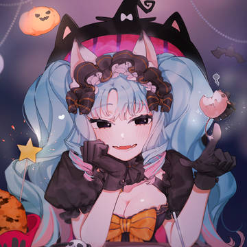 猫と小ネズミのハロウィン