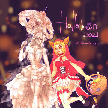 にょた百合宇煉宇ちゃんのハロウィンデート