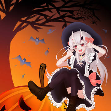 ハロウィンだ余！