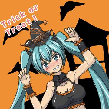 ハロウィンミクさん(落書き