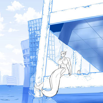 水没都市の人魚