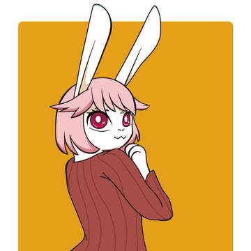 秋服うさぎ