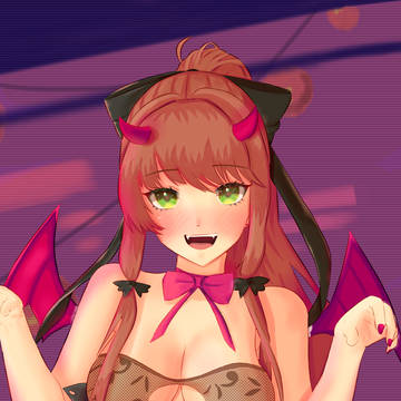 Monika halloween vampire costume