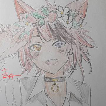 莉犬君 模写  完成！