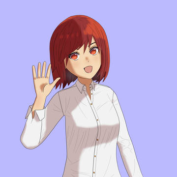 服とかシワとか影とかの練習