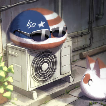 路地裏の毛玉