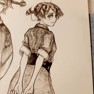 女子大学生  キャラクター デッサン