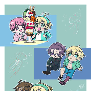 真那人君とポストカード