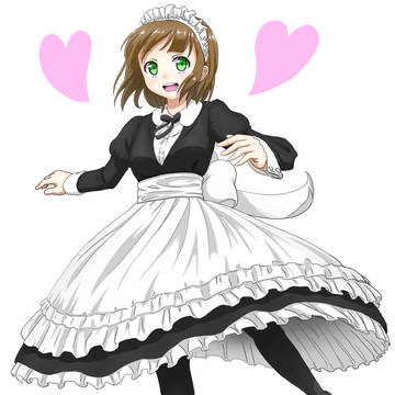 ターンするメイドさん