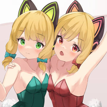 モモイとミドリ（バニーガール）