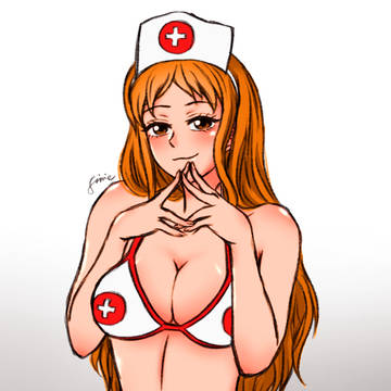 Nami & Robin in a nurse costume💉