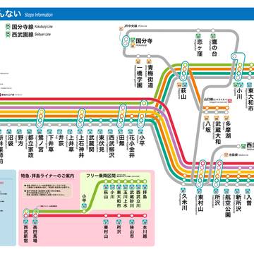 西武新宿線停車駅案内2021