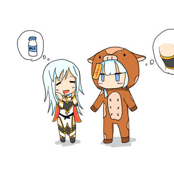 しおちゃんと牛にされたユウシさん