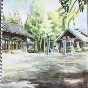 木陰のある風景