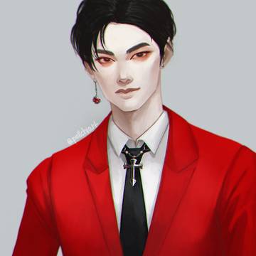 red suit