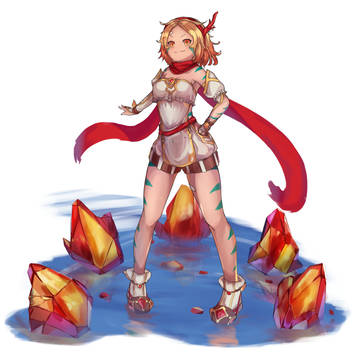アナデンキャラデザコン 【サラマンダー】擬人化