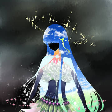 ・空・花火・霧・シロツメクサ・草原・光・紙か紐・雪・無